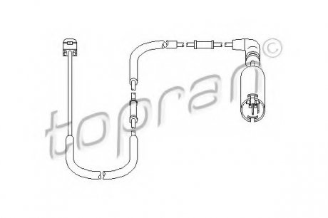 Датчик, износ тормозных колодок TOPRAN 500 660