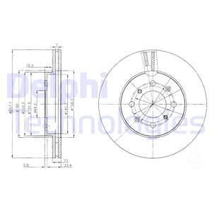 Гальмівний диск Delphi BG4148C