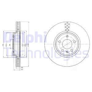 Гальмівний диск Delphi BG4080C