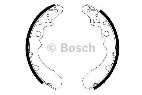 Комплект тормозных колодок BOSCH 0 986 487 504