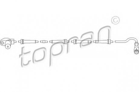 Датчик, частота вращения колеса TOPRAN 111 075 (фото 1)