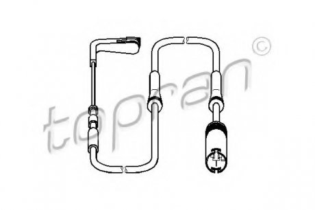 Датчик, износ тормозных колодок TOPRAN 500 996