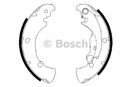 Комплект тормозных колодок BOSCH 0 986 487 560