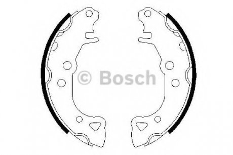 Комплект тормозных колодок BOSCH 0 986 487 252