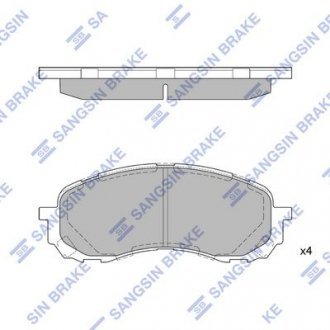 Тормозные колодки дисковые передние HQ HI-Q SP1629