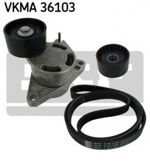 Поликлиновой ременный комплект SKF VKMA 36103