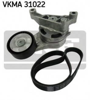 Поликлиновой ременный комплект SKF VKMA 31022