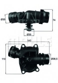 Термостат охлаждающей жидкости BEHR Behr-Hella TI 233 88
