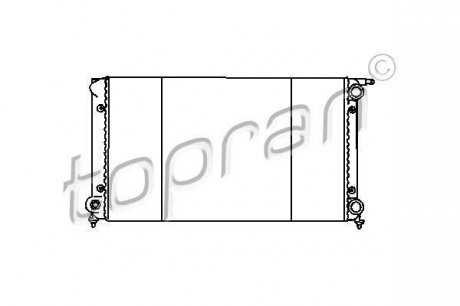 Радиатор, охлаждение двигателя TOPRAN 103 384