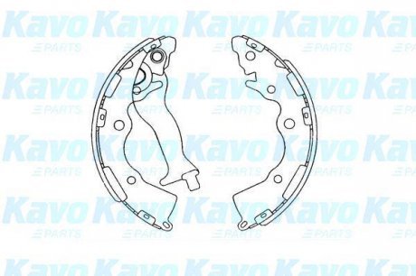 Комплект тормозных колодок PARTS KAVO KBS4405