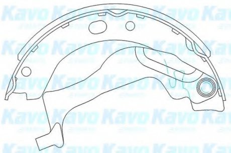 Комплект тормозных колодок PARTS KAVO KBS9909