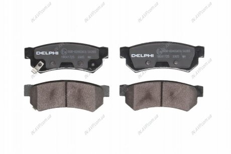 Гальмiвнi колодки дисковi задние Delphi LP3305