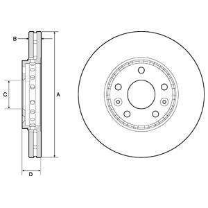 Гальмівний диск Delphi BG4815C