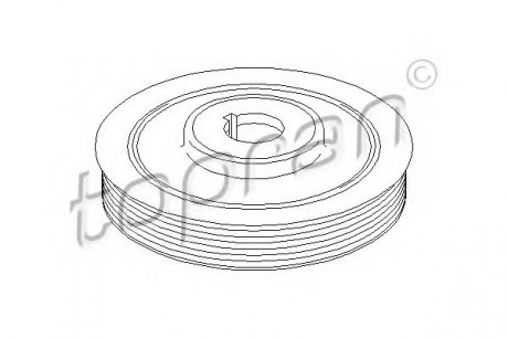 Ременный шкив, коленчатый вал TOPRAN 721 975