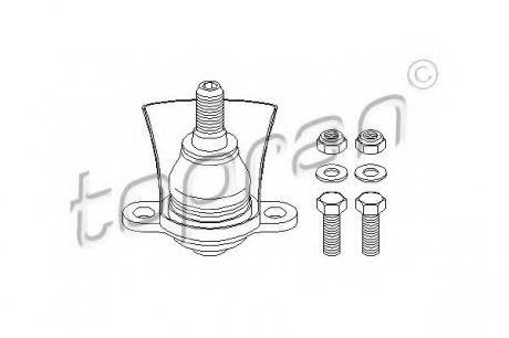 Несущий / направляющий шарнир TOPRAN 109 317