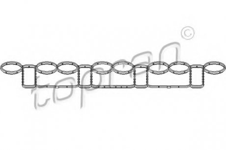 Прокладка, впускной коллектор TOPRAN 112 397