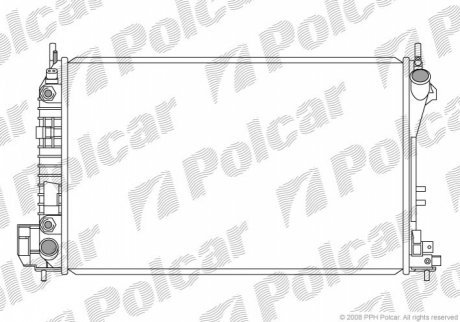 Радиатор охлаждения двигателя POLCAR 5518083 (фото 1)