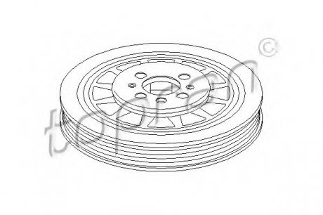 Ременный шкив, коленчатый вал TOPRAN 110 960