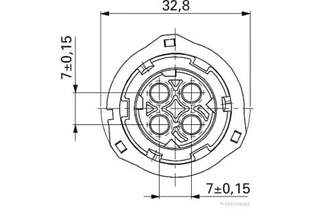 Штекерный корпус HERTH+BUSS ELPARTS JAKOPARTS 50290952