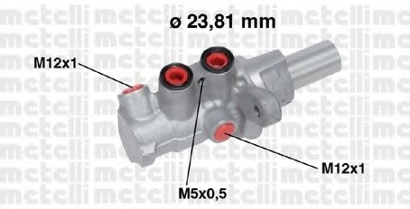 Циліндр гідравлічний гальмівний Metelli 05-0749