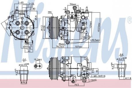 KOMPRESOR KLIMATYZACJI HONDA NISSENS Nissens A/S 890167