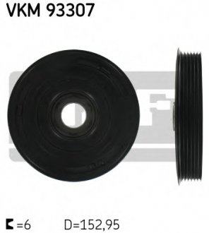 Ременный шкив, коленчатый вал SKF VKM 93307 (фото 1)