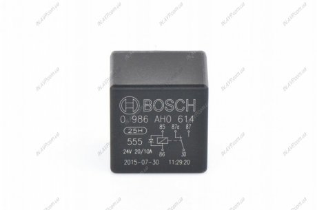 Реле, рабочий ток, Реле BOSCH 0 986 AH0 614