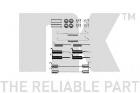 Комплектуючі, тормозная колодка NK 7947648