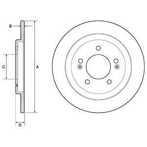 TARCZA HAM.KIA CEED 11- TYL Delphi BG4749C