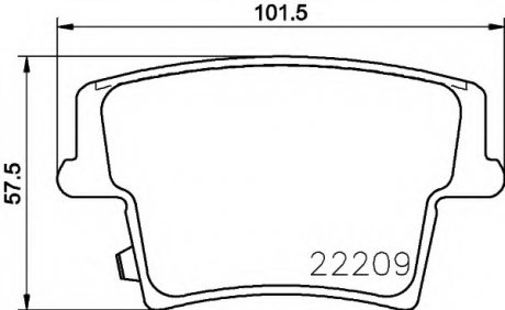 KLOCKI HAMULCOWE BRAKE PADS Textar 2220901