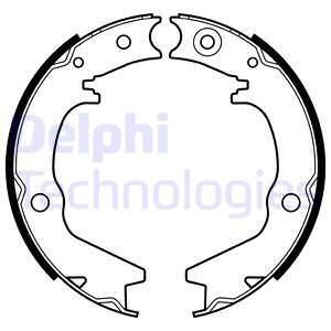 Барабанные тормозные колодки Delphi LS2145