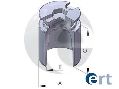 Поршень, корпус скобы тормоза ERT 150198-C