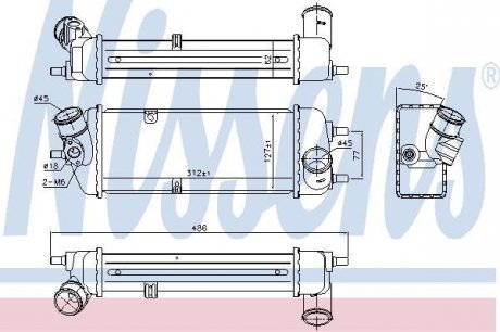 Радиатор охлаждения воздуха NISSENS Nissens A/S 96270