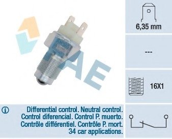 Вимикач, фара заднего хода FAE 41040