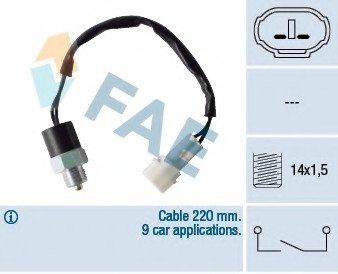 Вимикач, фара заднего хода FAE 40760