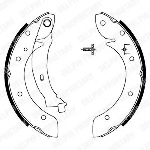 Комплект тормозных колодок Delphi LS1716