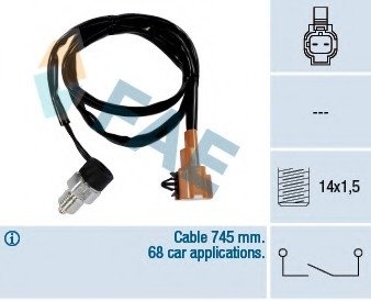 Вимикач, фара заднего хода FAE 40880