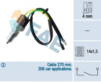 Выключатель, фара заднего хода FAE 40580