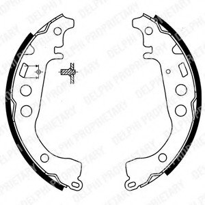 Комплект тормозных колодок Delphi LS1854