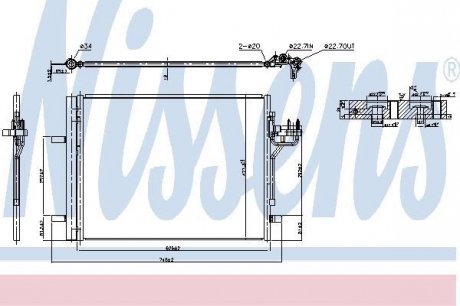 Конденсатор, кондиціонер NISSENS Nissens A/S 940586