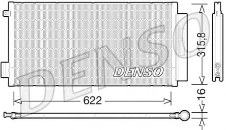 Конденсатор, кондиціонер DENSO DCN09044