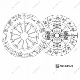 Комплект сцепления Blue Print ADT330270