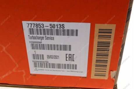 Компрессор, наддув GARRETT 777853-5013S