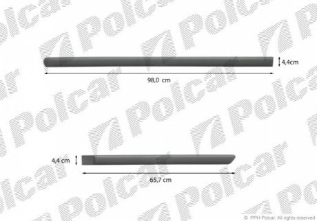 Накладки бічні компл. правий POLCAR 99LBP430