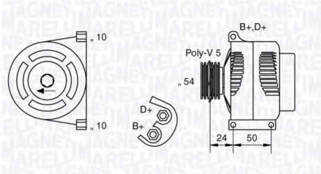 Генератор Magneti Marelli 063377027010