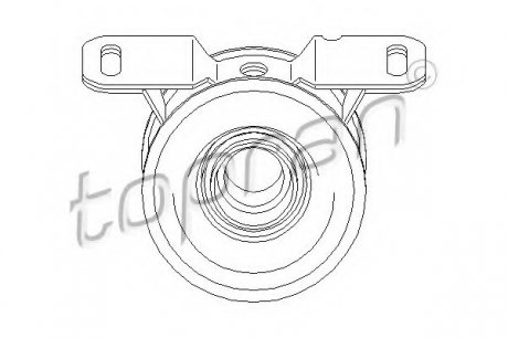 Подвеска, карданный вал TOPRAN 302 321