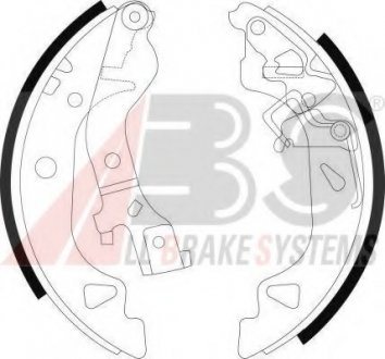 Комплект тормозных колодок A.B.S. ABS 9075