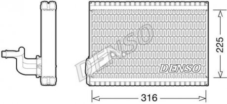 Испаритель, кондиціонер DENSO DEV21003