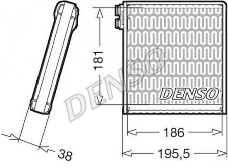 Испаритель, кондиціонер DENSO DEV09103