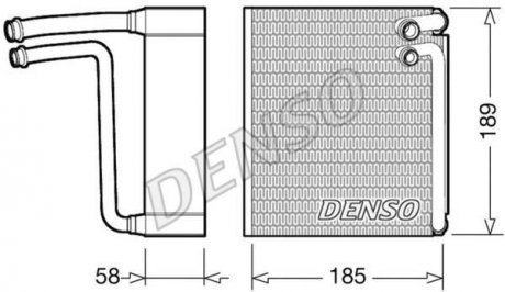 Испаритель, кондиціонер DENSO DEV09025